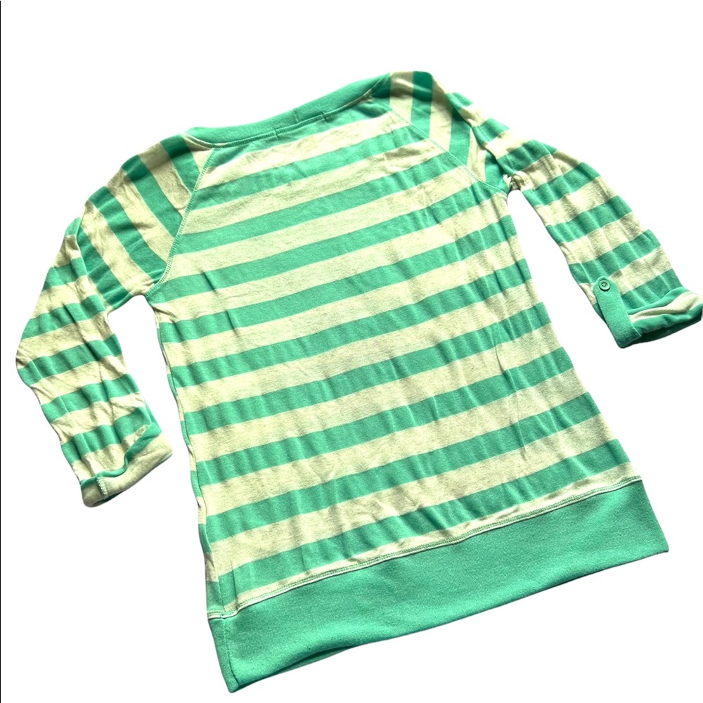 Forever 21 Light Striped 3/4 Sleeve Sweater - Picture 10 of 11